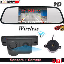 Koorinwoo-Sensores de aparcamiento para coche, dispositivo inalámbrico para Sony AHD Parktronic, cámara trasera de marcha atrás con Monitor de espejo, sonido de altavoz de estacionamiento 2024 - compra barato