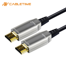CABLETIME HDMI Fiber Optical Cable 4K 60Hz 144Hz HDR for HDTV Box Projector PS3 PS4 10M 20M 30M 100M 2024 - buy cheap