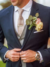 ANNIEBRITNEY 3 Piece Navy Blue Slim Fit Men Formal Suit Custom Skinny Groom Wedding Tuxedo Slim Fit Prom Wedding Men Suit Set 2024 - buy cheap