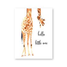 Wall Art Canvas Painting Giraffe Print Hello Little One Nursery Nordic Poster Wall Picture Baby Girl Boy Gift Kids Room Decor 2024 - buy cheap