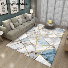 Alfombra grande minimalista y moderna para sala de estar, tapete de suelo con patrón geométrico, para exhibición del hogar, para sala de estar 2024 - compra barato