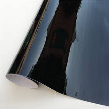 High Gloss Black Vinyl Wrap Car Film Bubble Free Shiny Piano Black Self Adhesive Vinyl Vehicle Wraps Size:1.52*30m/Roll 2024 - buy cheap