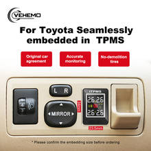 Sensor de temperatura y presión de neumáticos para Toyota, sistema de alarma activa TPMS, pantalla LCD a Color, U912, 4 Uds. 2024 - compra barato