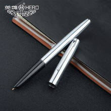 Hero 388 Fountain Pen Financial Tip 0.38mm Extra Fine Silver Arrow Clip Ink Pens Steel Metal Classic Office School 2024 - buy cheap
