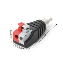 Cable de altavoz A/V A macho, conector RCA, adaptador, Terminal de prensa 2024 - compra barato