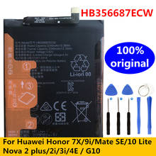 Bateria original nova de alta qualidade para celulares huawei, compatível com os modelos honor 7x, 9i, mate se, 10 lite, nova 2 plus, 2i, 3i, 4e, g10, c3, al10, tl10, l24 2024 - compre barato