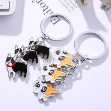 Lucky Jack Russell Terrier Dog Key Chain car Key Ring Gift For Women Bag Pendant pet Charm Animal Jewelry DIY Keychain Fashion 2024 - buy cheap