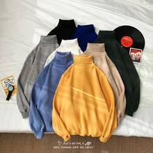 8 Colors Autumn Winter New Fashion Men Casual Knitted Sweater Turtle Neck Pullover Sweatshirt Jumper Tops Outfits M-3XL 2024 - buy cheap