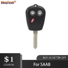 OkeyTech-carcasa para mando a distancia, reemplazo de 3 botones para SAAB 9-7X 9-7, 2005, 2006, 2007, 2008, 2009 2024 - compra barato