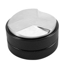 Espresso-Herramienta de nivelación para distribuidor de café, 58Mm, compactador de café Macaron con cuestas de tres en ángulo-Negro 2024 - compra barato