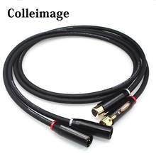 Colleimage Y-8 Hifi XLR кабель чистый 7N OCC посеребренный аудио кабель с верхним классом углеродного волокна XLR штекер 2024 - купить недорого