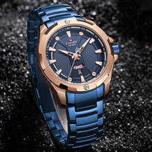 NAVIFORCE Top Luxury Men Watch Luxury Business Blue Fashion Quartz Watch Men Military Sport Waterproof Clock Relogio Masculino 2024 - купить недорого