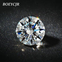 Boeycjr 5ct 11mm d cor redonda corte brilhante pedra solta moissanite vvs1 excelente corte pedra anel de noivado 2024 - compre barato