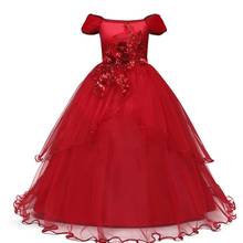 Vestido elegante de fiesta de Navidad para niño, traje de noche de princesa para primera comunión, para Adolescente, traje de Año Nuevo para niña, Invierno 2024 - compra barato