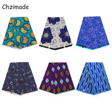 Chzimade 1Yard African Women Dress Sewing Fabric Batik Real Wax Fabric Diy Handmade Crafts 2024 - buy cheap