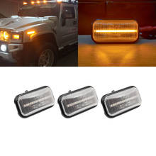 Luzes de led âmbar dianteiras para hummer h2 2006-h2 sut 2006-2012, 3 unidades 2024 - compre barato