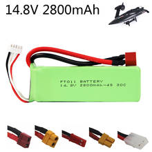 Battery For FT010 FT011 high speed remote control boats toys parts 14.8V 2800mah 30C 803496 For RC boat Helicopter Airplanes Car 2024 - buy cheap