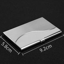 BISI GORO Credit Card Holder Female Rfid Wallet Silver Aluminium Purse Men Metal Stainless Steel Business ID Bank Case For Cards 2024 - buy cheap