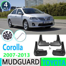 for Toyota Corolla Altis E140 2007~2013 2008 2009 2010 2011 2012 Car Fender Mudguard Mud Flaps Guard Splash Flap Car Accessories 2024 - buy cheap