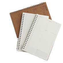 Agenda planificadora mensual de papel Kraft, cuaderno con espiral semanal, Libretas A5, 2021 2024 - compra barato