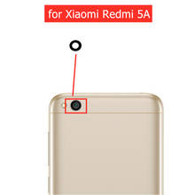 Peça para câmera de celular xiaomi redmi 5a, 2 peças, vidro para câmera traseira com cola de 3m, substituição para xiaomi redmi5a 2024 - compre barato