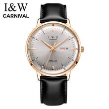 Carnival New Automatic WristWatch Men Business Leather Strap Male Japan Mechanical Movement Sapphire Waterproof Montre Homme 2024 - buy cheap
