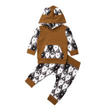 New Winter Baby Girl Boy Bear Tracksuit Clothes Hooded Top+Long Pants Outfits 2024 - buy cheap