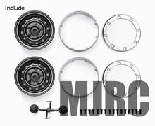 Roda aro de roda de metal 1.9 para tamiya cc01 d90 d110 tf2 1/10, 4 peças 2024 - compre barato