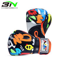 Kick Punch Boxing 6OZ Exercise Graffiti Cute Taekwondo Kid Girls Training PU BN Gloves Boys Children MMA Karate Boxing Equipment 2024 - buy cheap