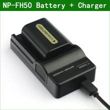 LANFULANG NP-FH50 NP FH50 recargable batería para cámara Digital + Cargador Micro USB para Sony HDR-SR8 HDR-SR10 HDR-SR5 HDR-SR7 2024 - compra barato