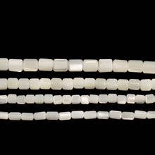 White Natural Mother Of Top Shell Beads Cylinder Shape Loose Charm Tube Beads For Jewelry Making Bracelet Earring DIY 2024 - buy cheap