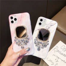 Goddess Luxury Fashion DIY Diamond Mirror Bling Crystal Marble Texture Case Cover For Iphone 11 Pro XS Max XR X 8 7 6 6S Plus SE 2024 - buy cheap