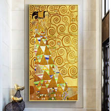 Художественный Густав Климт, женщина, картина маслом на холсте, плакаты и принты, настенные картины куадроса для гостиной, домашний декор 2024 - купить недорого