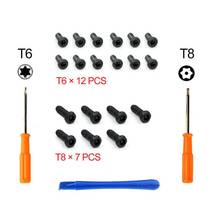 Abertura desmontagem kit de ferramentas de reparo t8 t6 chave de fenda com parafusos para controle de videogame xbox-one-/s slim ones/elite 2024 - compre barato