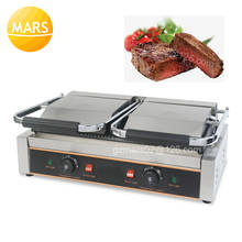 Máquina eléctrica comercial para hacer sándwiches, placas antiadherentes, tostadora, horno para hornear, Paninis, barbacoa, parrilla para carne 2024 - compra barato