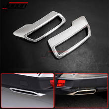 End Tip Cover For Peugeot 3008 II 5008 T87 2017-2019 Car Rear Dual Exhaust Muffler Pipe Stickers Trim 2pcs 2024 - buy cheap