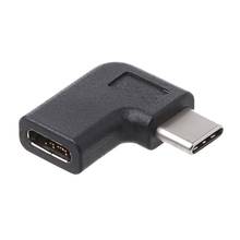 90 градусов правый угол USB 3,1 Тип C папа к женскому USB-C адаптер конвертер 2022 - купить недорого