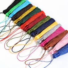 16 Colors 160mm Tassel Colorful Silk Fringe Hanging Pendant Craft Tassels for DIY Key Chain Curtain Garment Home Accessories 2024 - buy cheap