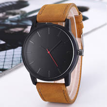 High-grade fashionable and casual men's watch fashion business quartz watch abrasive leather belt Watch064 2024 - buy cheap