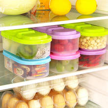 Recipiente para comida e geladeira, cesta de armazenamento para geladeira, caixa de plástico multifuncional com vedação pp 2024 - compre barato