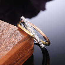 Huitan Fashion Delicate Cross Women Ring Wedding/Birthday Anniversary Gift Elegant Female Accessories New Arrival Rings Jewelry 2024 - buy cheap