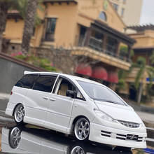 1:32 TOYOTA Previa MPV Alloy Car Model Diecasts & Toy Metal Vehicles Car Model Simulation Sound Light Collection Childrens Gift 2024 - buy cheap