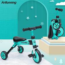 Artfunning-triciclo plegable para niños, bicicleta ligera, juguete deslizante de equilibrio, cochecito de bebé, regalo, envío gratis 2024 - compra barato