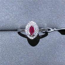 Лидер продаж стиль натуральный цвет-кроваво-рубиновое кольцо 925 серебро женское кольцо, элегантная женская обувь в простом стиле 2024 - купить недорого