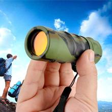 Telescopio Monocular de visión nocturna, lente óptica HD, 8x21, para viajes y acampada al aire libre 2024 - compra barato