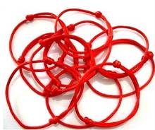 Pulseira de sorte! Cabo kabala feito à mão, 12 peças, vermelho e preto, pulseira da sorte, proteção para homens, mulheres, presentes de joias 2024 - compre barato
