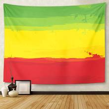 Red Reggae Flag of Ethiopia Green Rasta Jamaica Music Tapestry Wall Hanging for Living Room Bedroom Dorm 50x60 inches 2024 - buy cheap