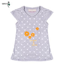 New Retail Children's T-Shirt 2-10Y Old Girls Shirts Toddler Cotton Dot Printing Tee Tops Clothing Kids Party Clothes Cheap Sale 2024 - buy cheap