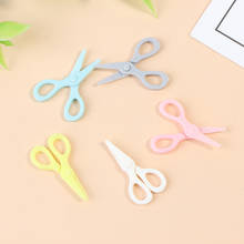 1PC New Dollhouse Miniatures 1:12 Accessories Simulation Crafts Toys Plastic Safety Mini Scissors Furniture Toy 2024 - buy cheap