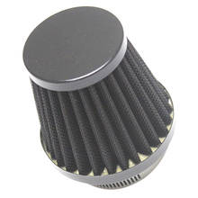 1 peça 54mm filtro de entrada de ar cone filtro de ar feito de metal com plugue de borracha 2024 - compre barato